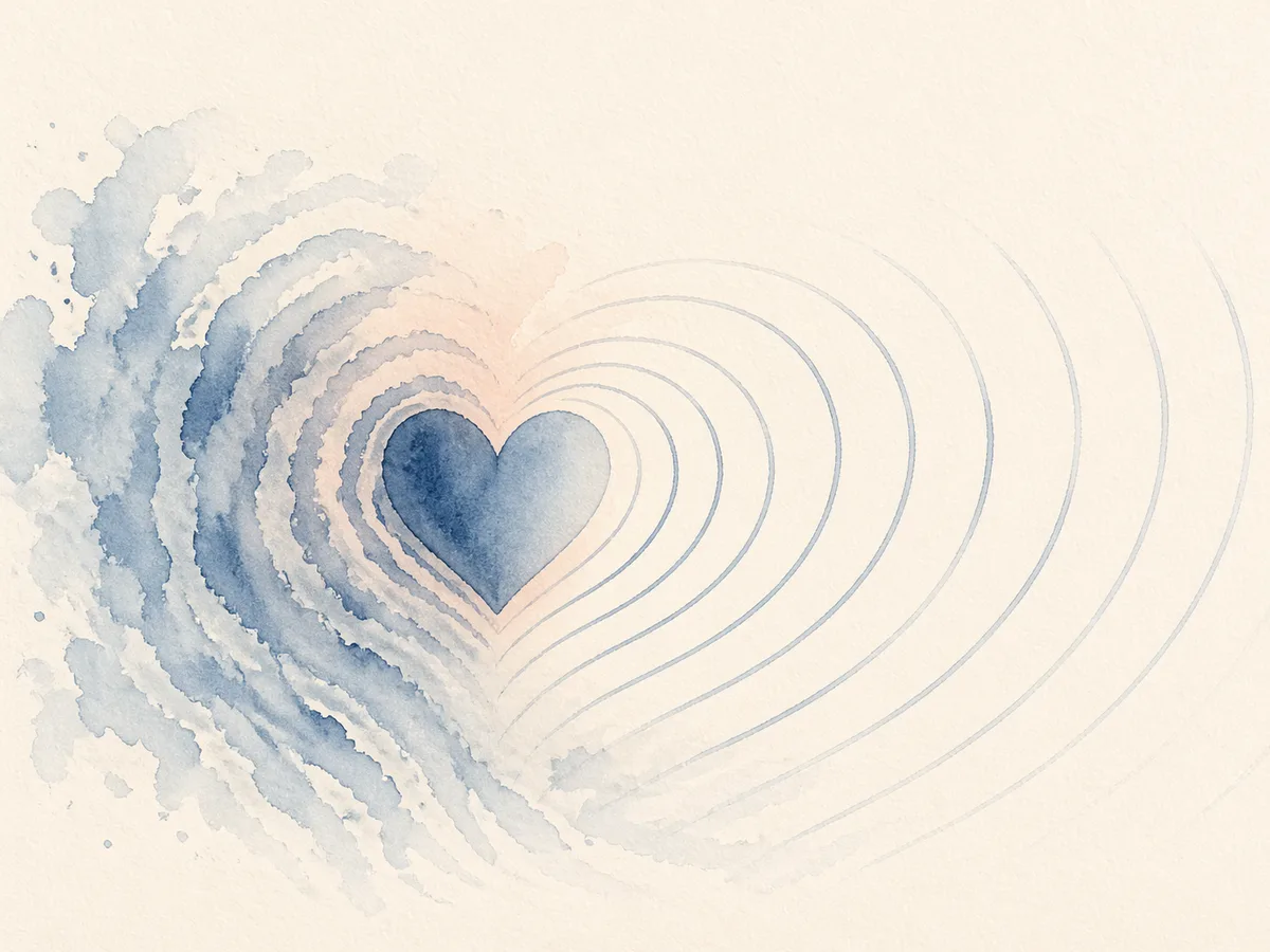 Ilustração aquarela representando ansiedade generalizada